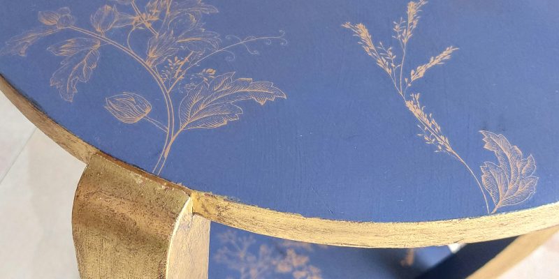 Detalle de la mesa Art Deco