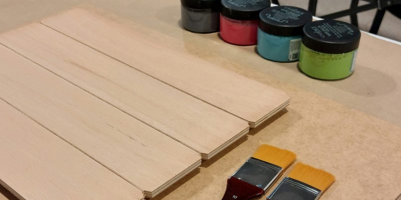 Materiales listos esperando alumnas