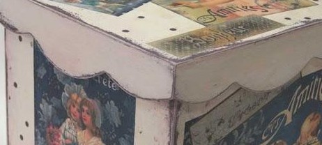 Caja decorada de Navidad